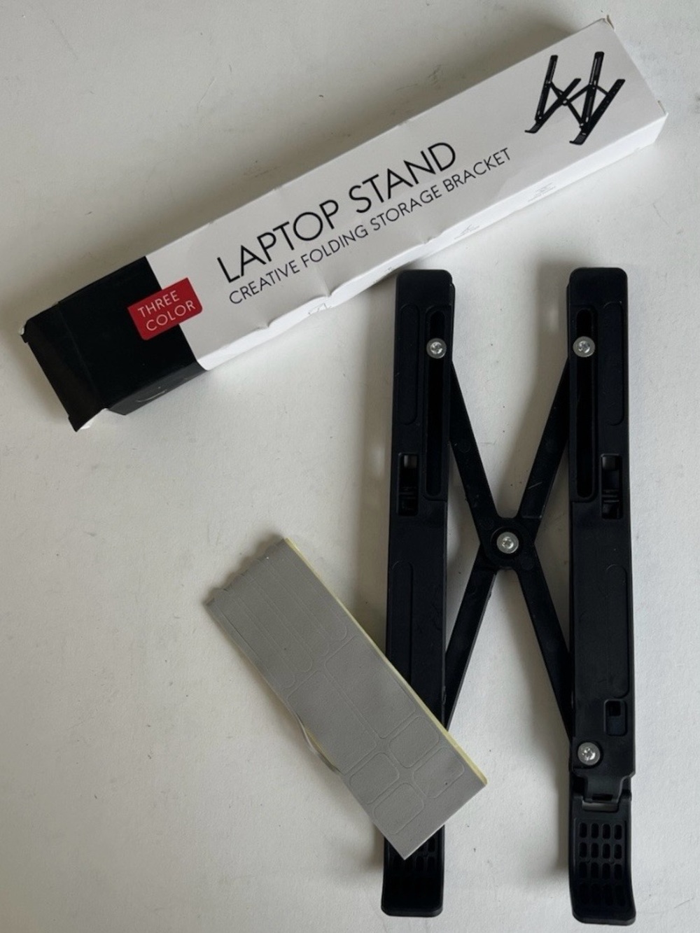 Adjustable Black Folding Laptop & Tablet Stand